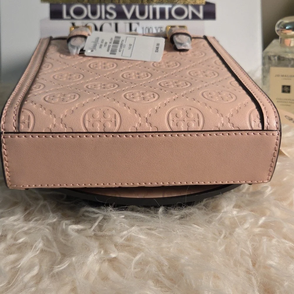 Tory Burch NWT Mini T Monogram Leather Tote Bag